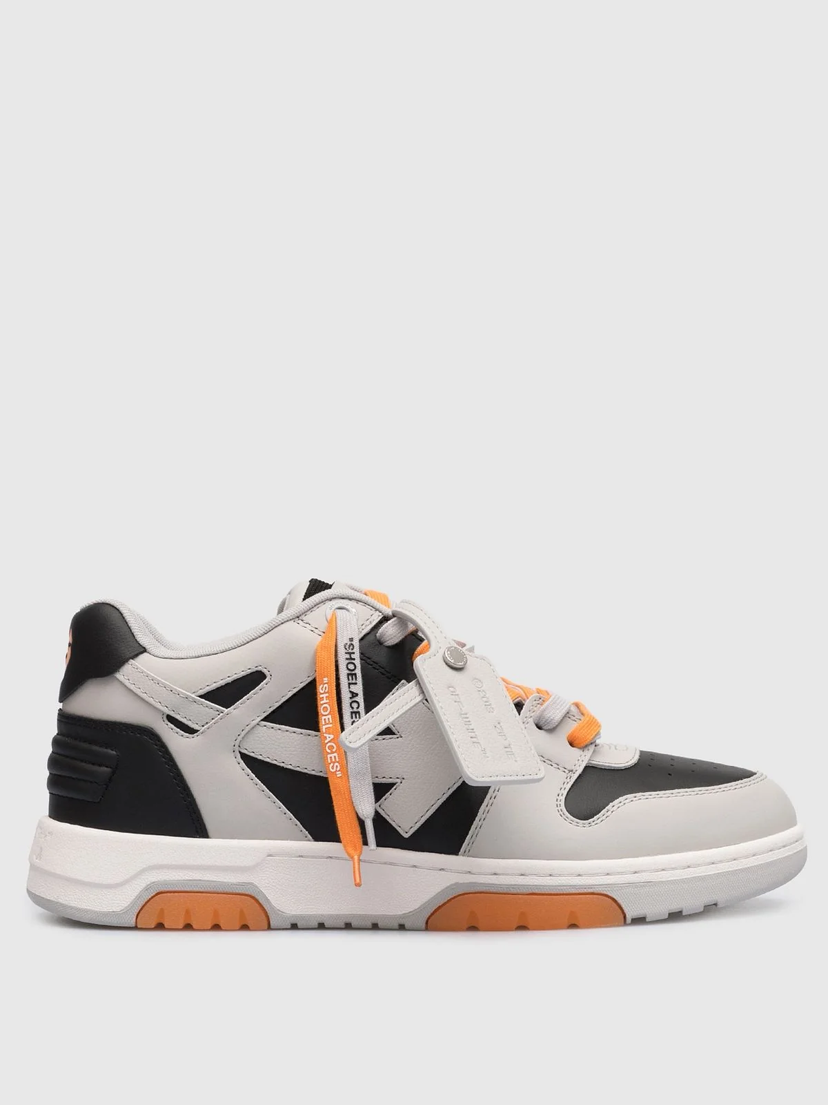 Off white Out Of Office "OOO" Grey Orange Laces 