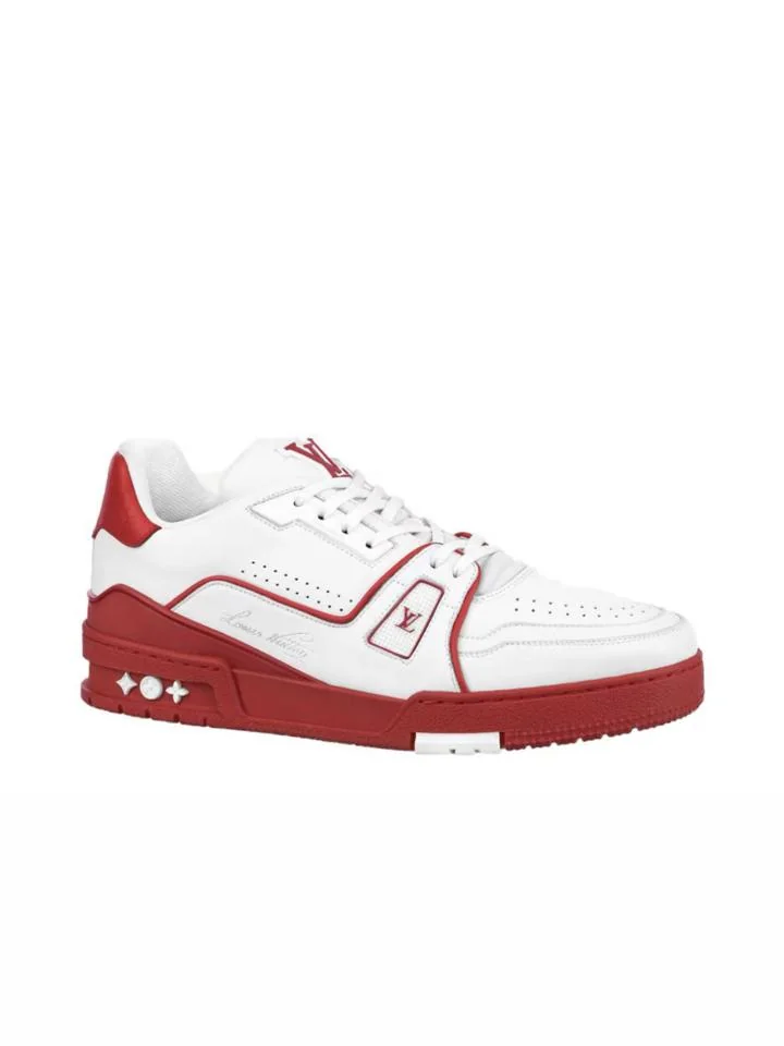 Louis Vuitton Trainer White N Red 