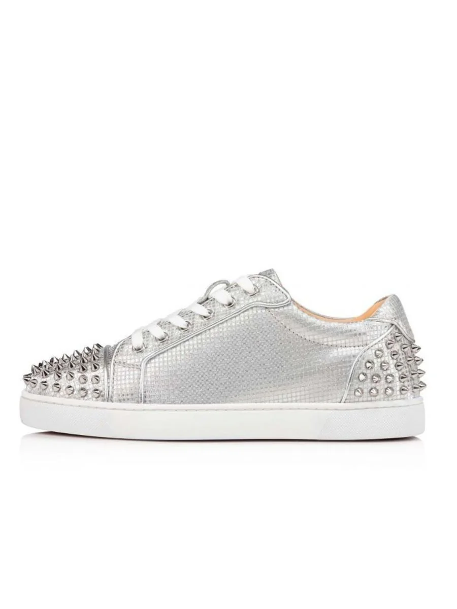 Louboutin Low Silver SPK No Box 