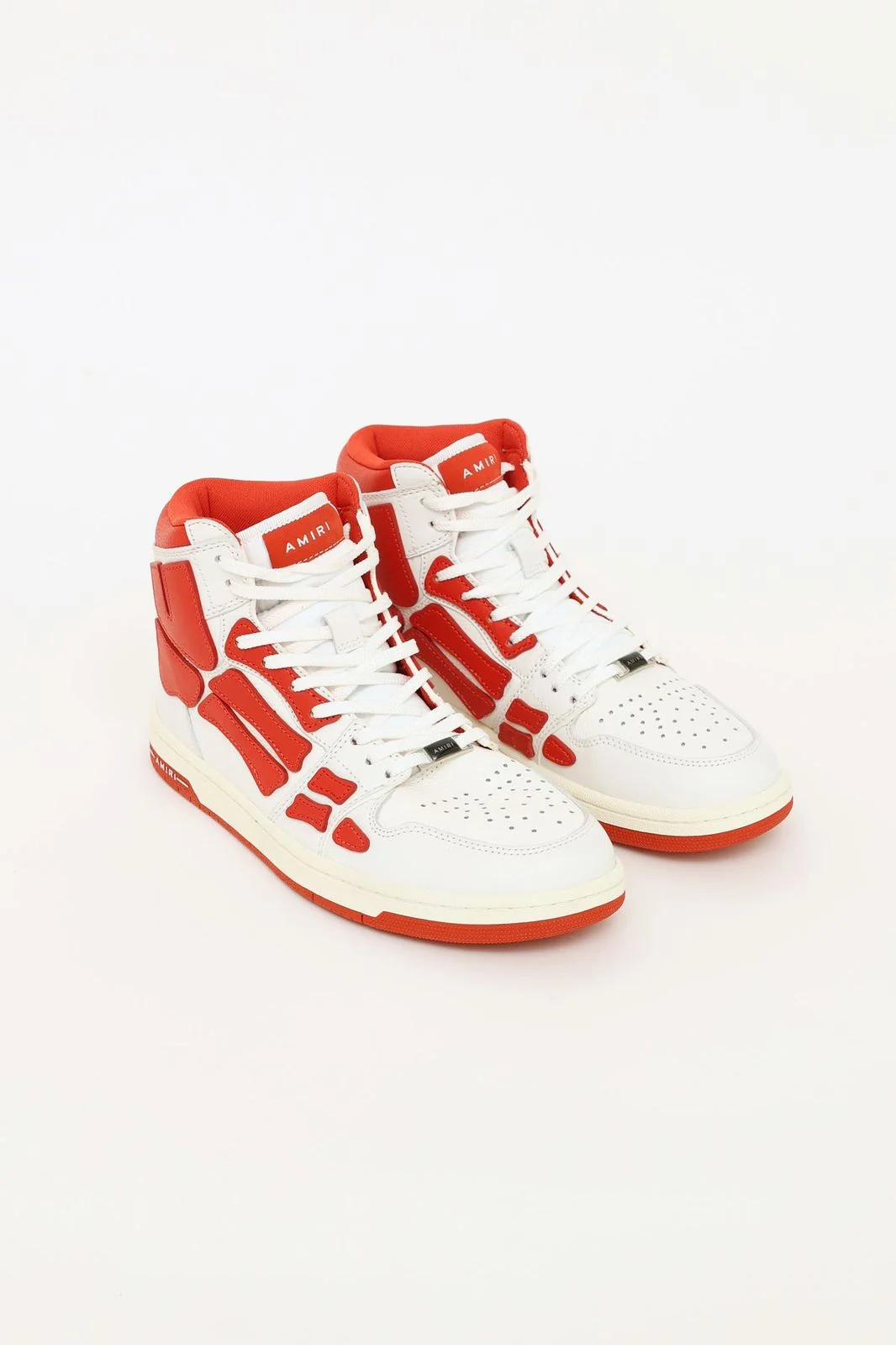 Amiri Skel Top High White & Red - Imagen 1
