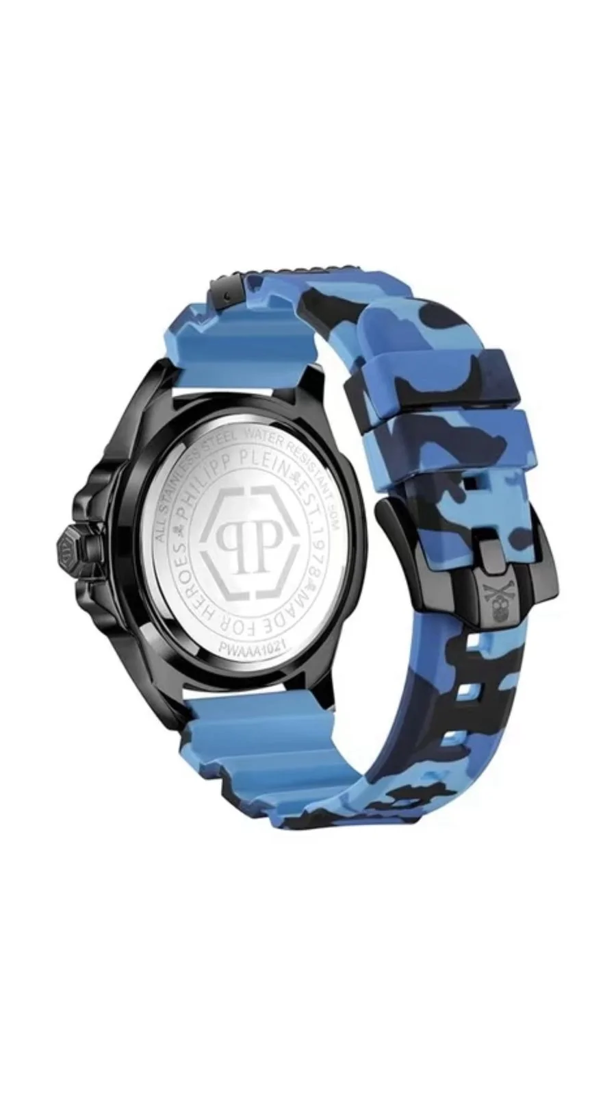 Philipp Plein The Skull Camo Azul - Imagen 2