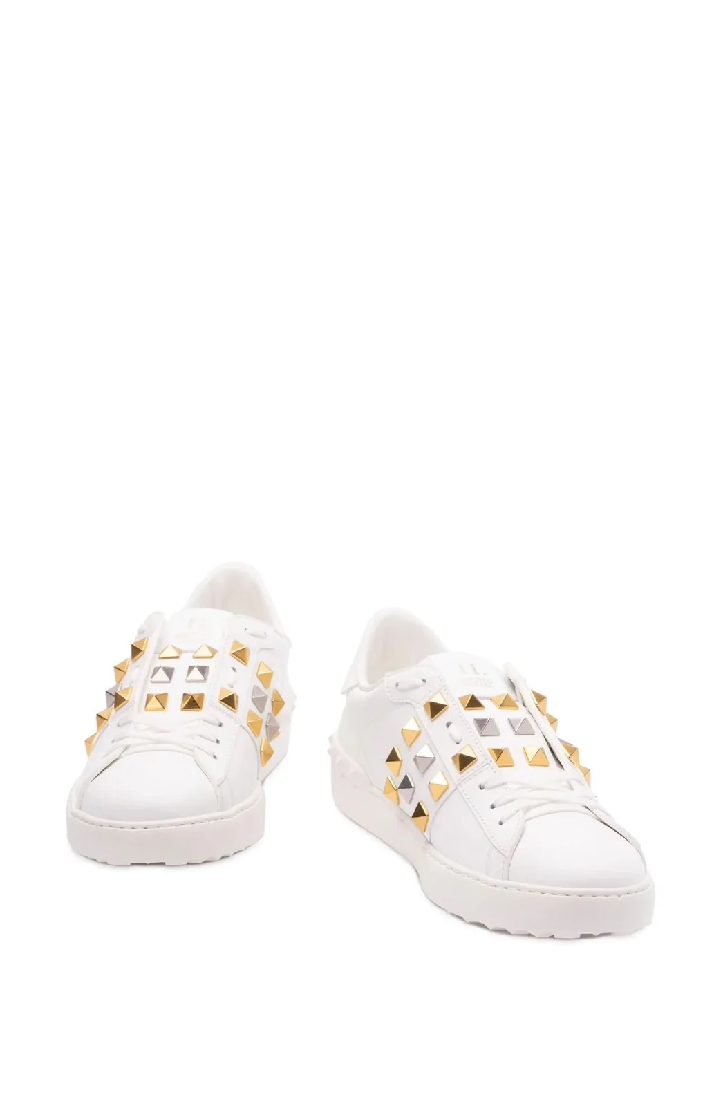 Valentino Rockstud Sneakers White Gold - Imagen 1
