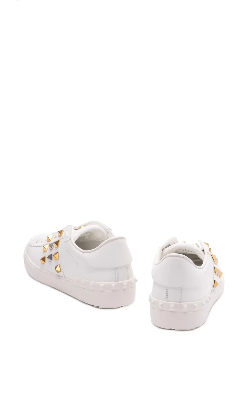 Valentino Rockstud Sneakers White Gold - Imagen 2