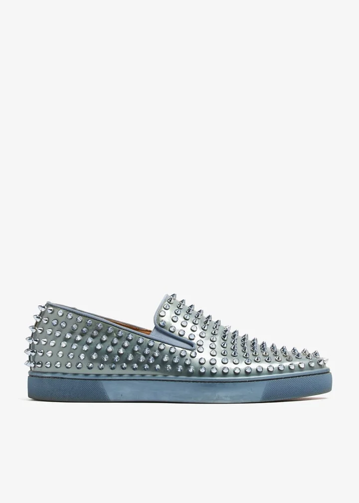 Mocasín Christian Louboutin Full Spikes No Box 