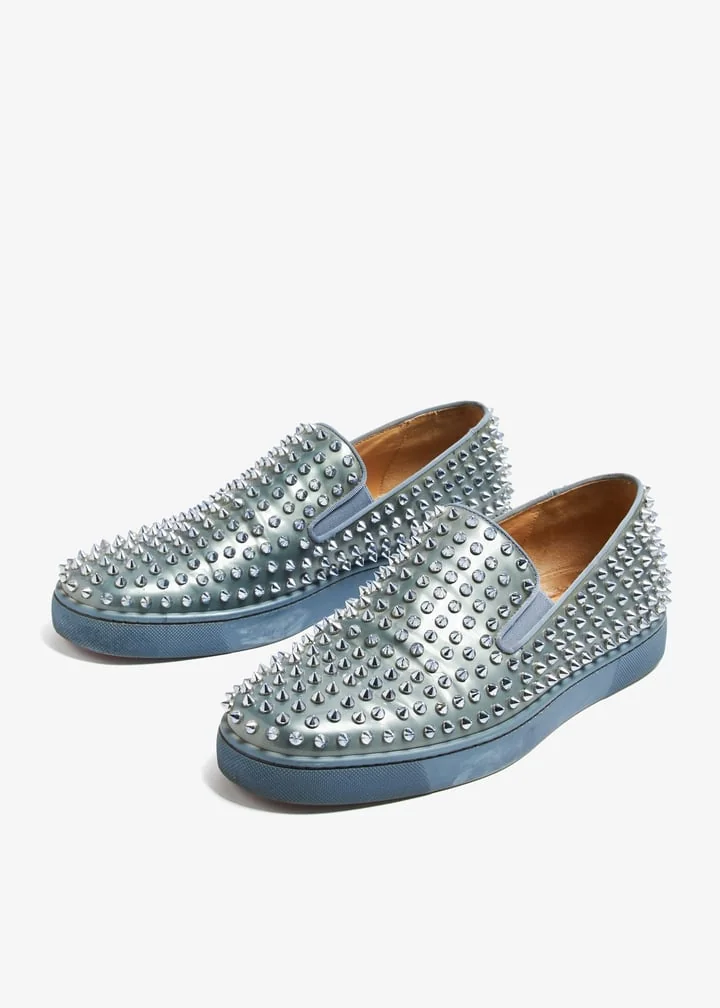 Mocasín Christian Louboutin Full Spikes No Box  - Imagen 1
