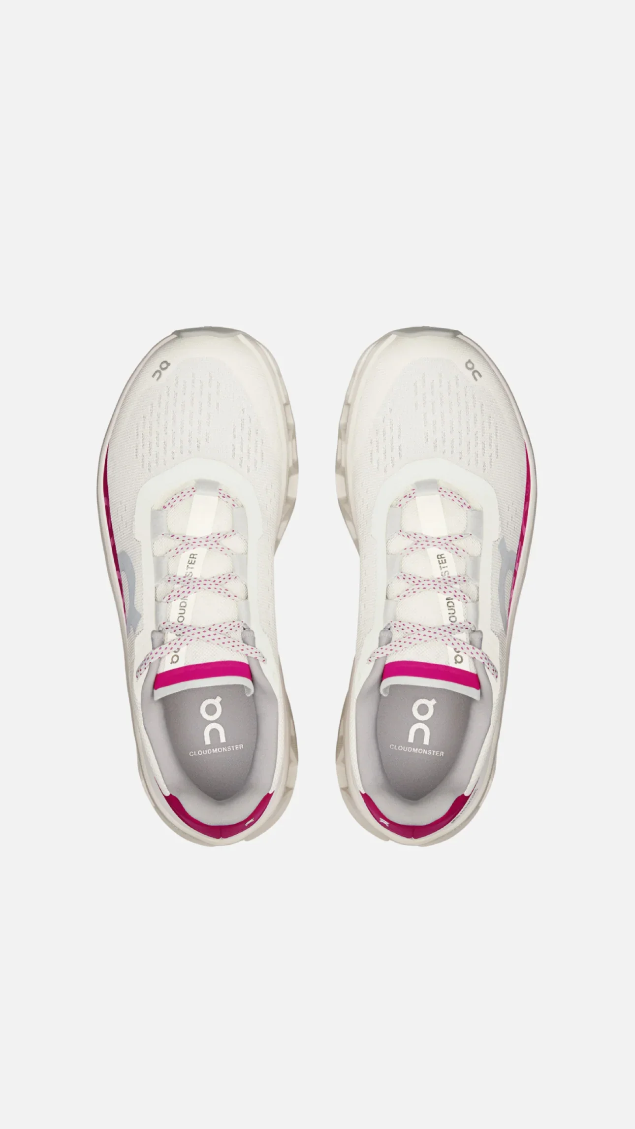 On Cloudmonster White Pink - Imagen 1